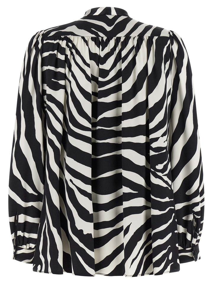 Dolce &amp; Gabbana Bicolor Silk Blouse