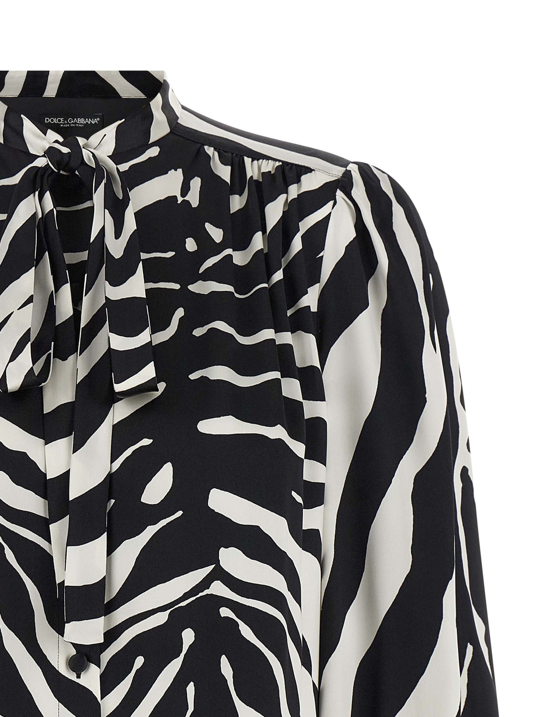 Dolce &amp; Gabbana Bicolor Silk Blouse