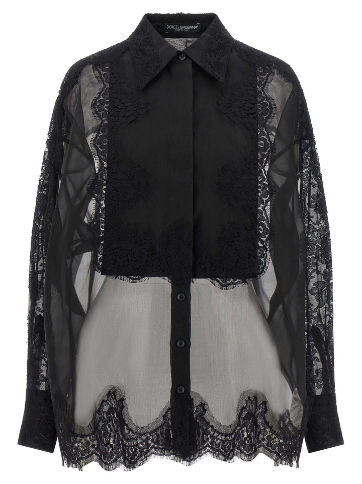 Dolce &amp; Gabbana Black Silk Blouse
