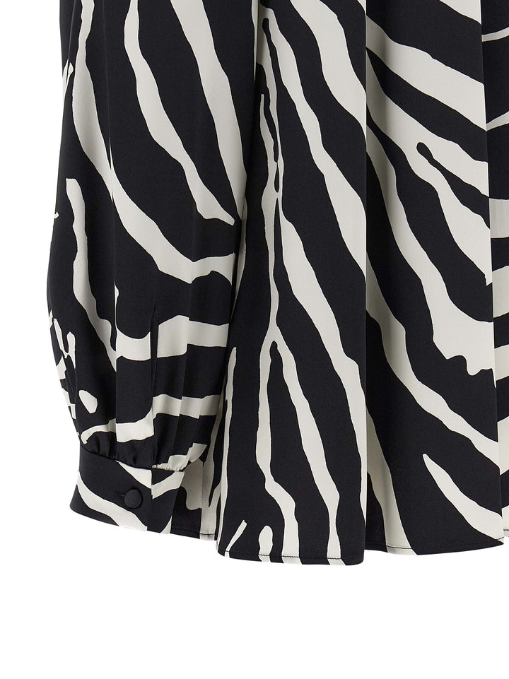 Dolce &amp; Gabbana Bicolor Silk Blouse