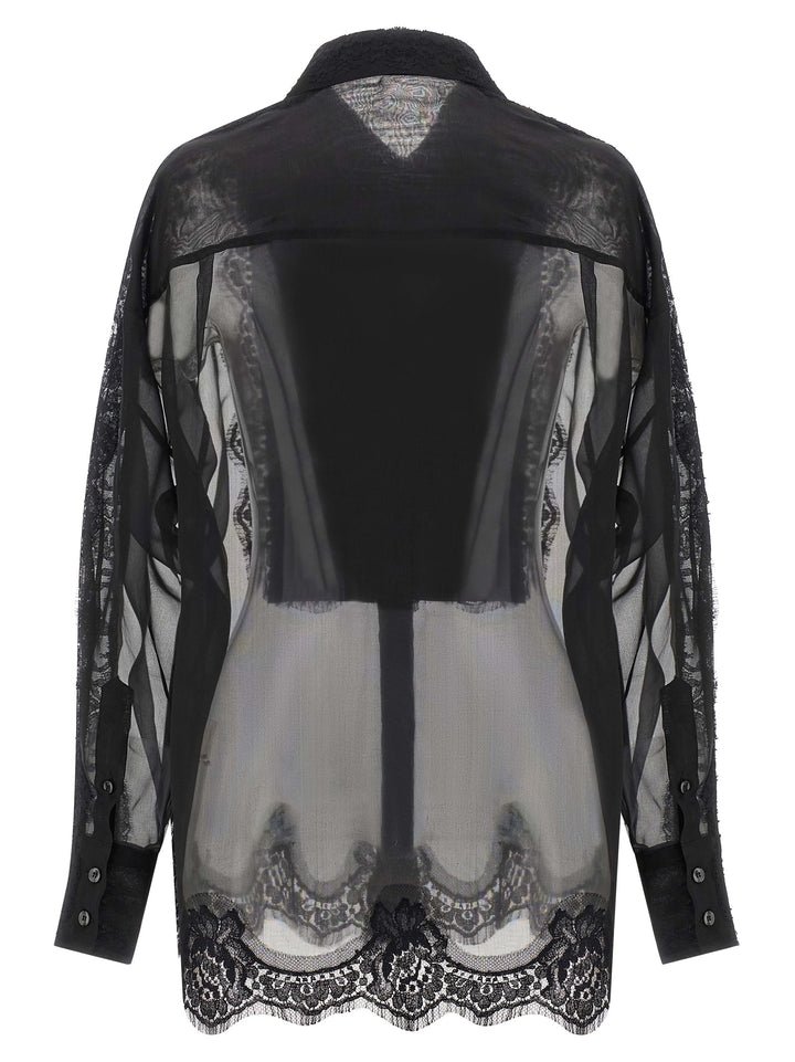 Dolce &amp; Gabbana Black Silk Blouse