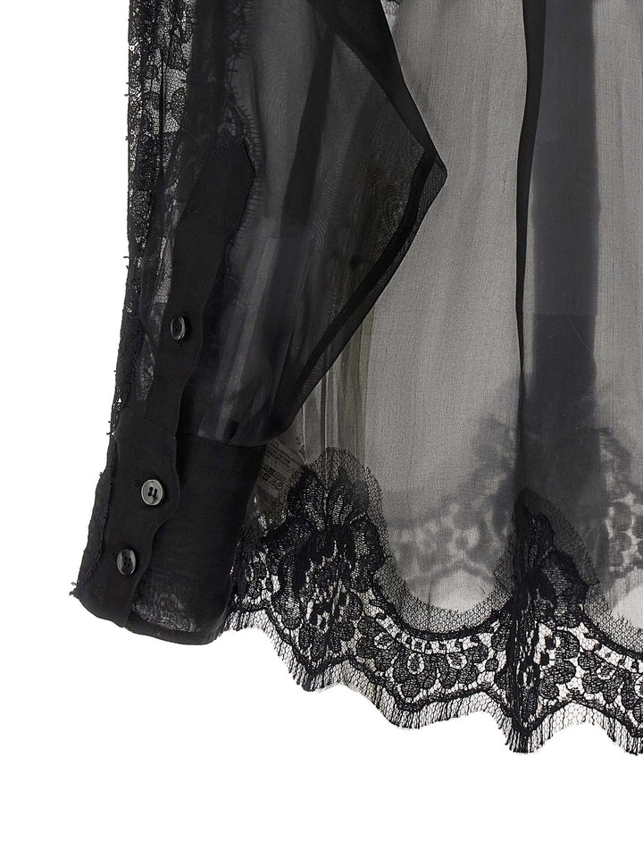Dolce &amp; Gabbana Black Silk Blouse