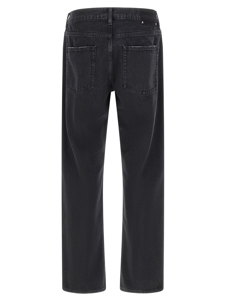 Golden Goose Black Cotton Straight-Leg Jeans