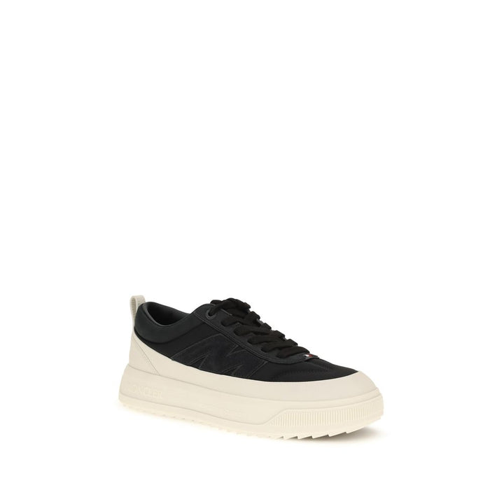 Moncler Black Calf Leather Bos Taurus Athletic Sneakers