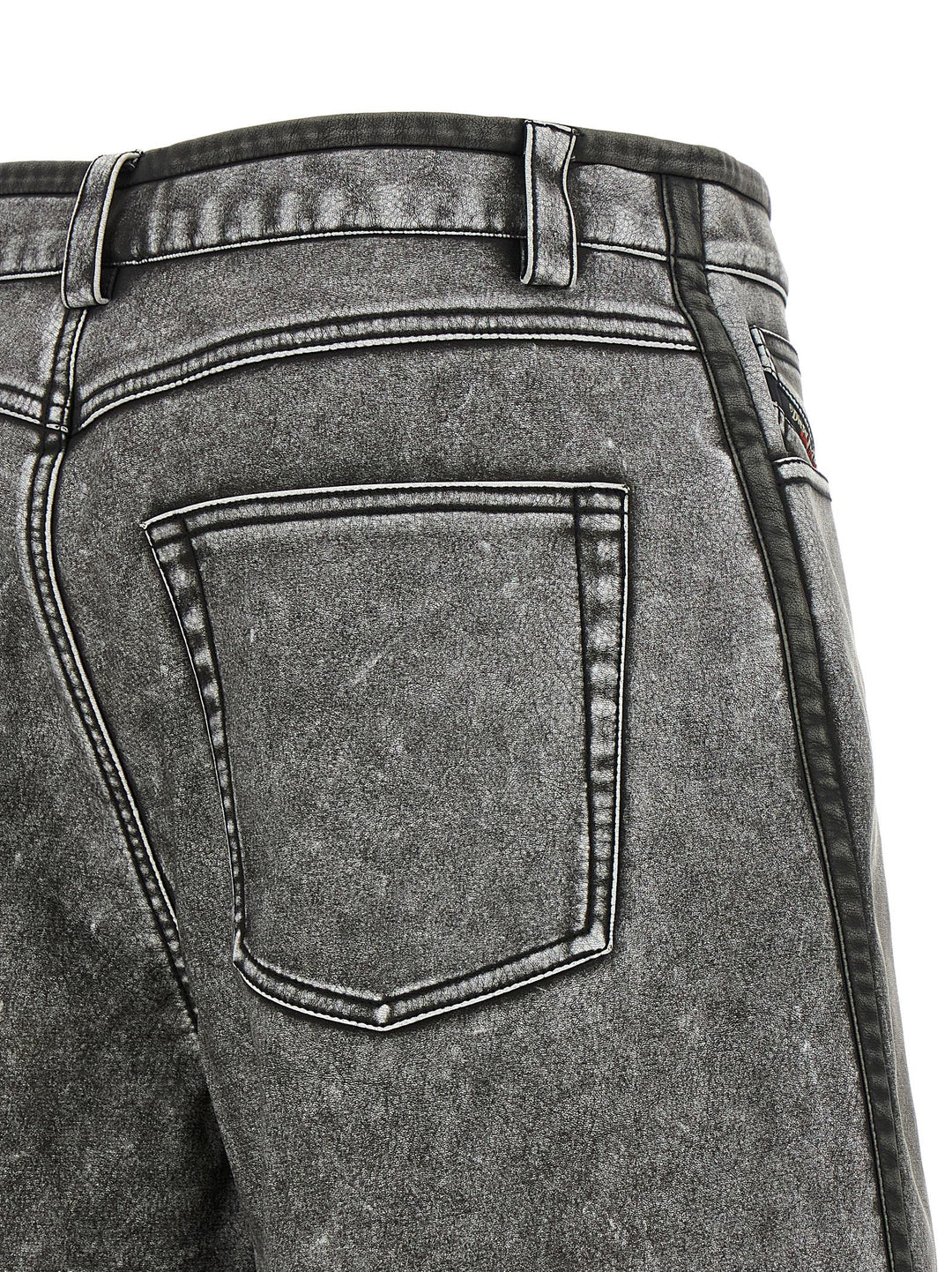 Diesel Gray Polyethylene Bermuda Shorts