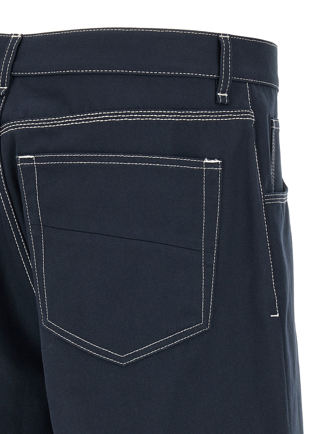 Fendi Blue Cotton Bermuda Shorts
