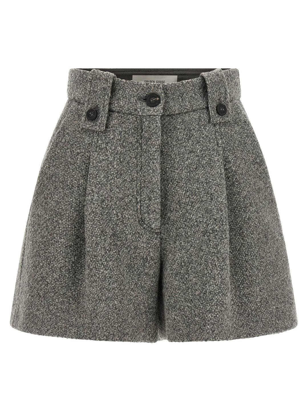 Golden Goose Gray Virgin Wool Bermuda Shorts