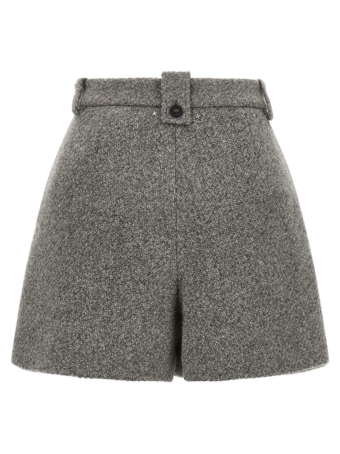 Golden Goose Gray Virgin Wool Bermuda Shorts