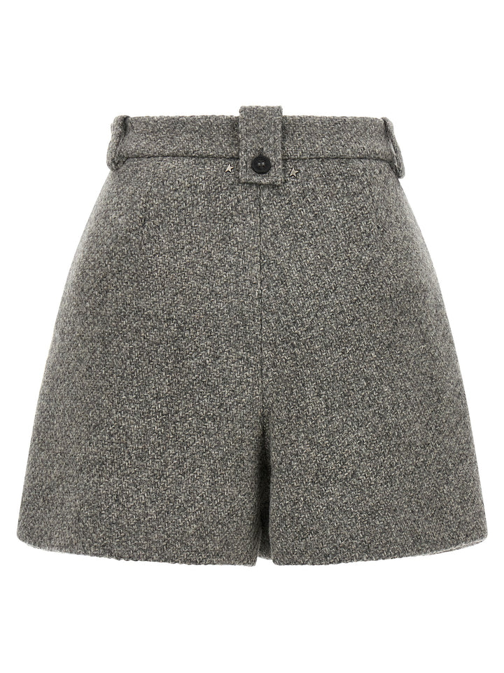 Golden Goose Gray Virgin Wool Bermuda Shorts