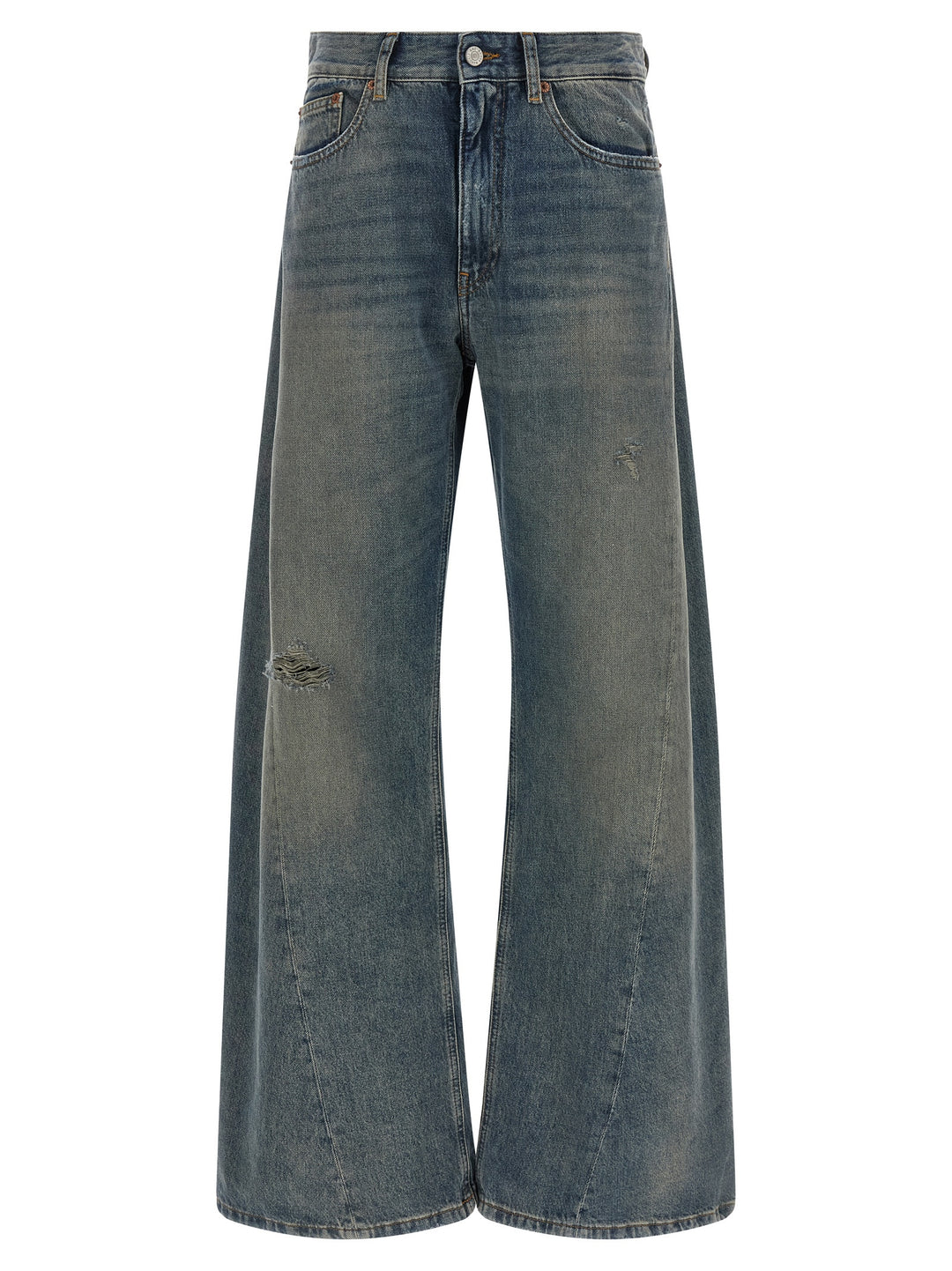 MM6 Maison Margiela Blue Cotton Jeans Denim