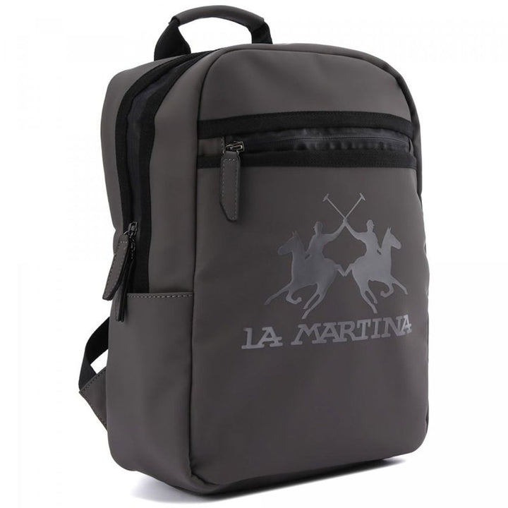 La Martina Gray Polyethylene Backpack
