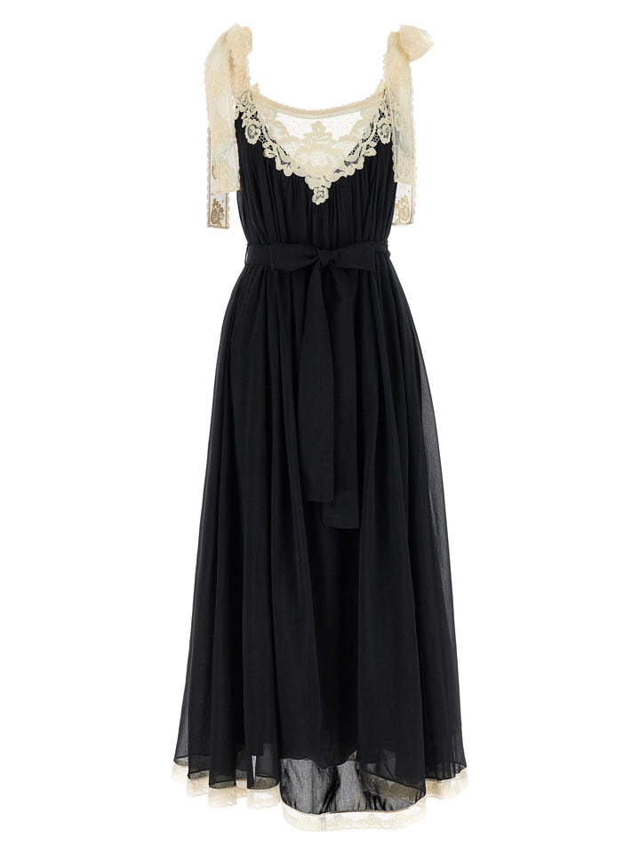 Zimmermann Bicolor Cotton Long Dress