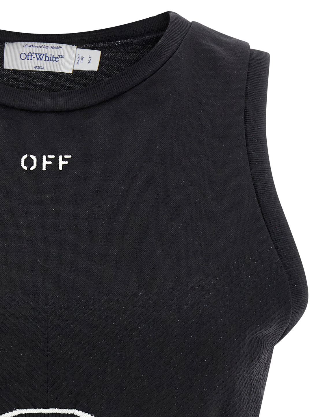 Off-White Black Polyamide Sport Bra