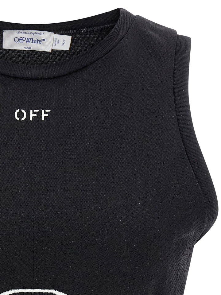 Off-White Black Polyamide Sport Bra