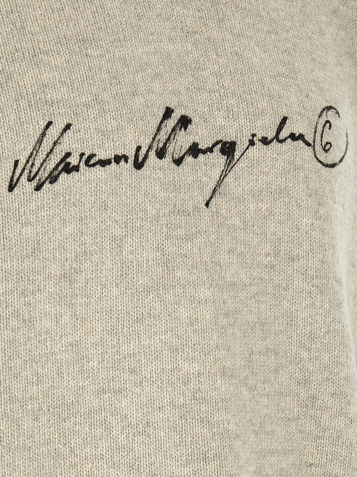 MM6 Maison Margiela Gray Wool Cardigan