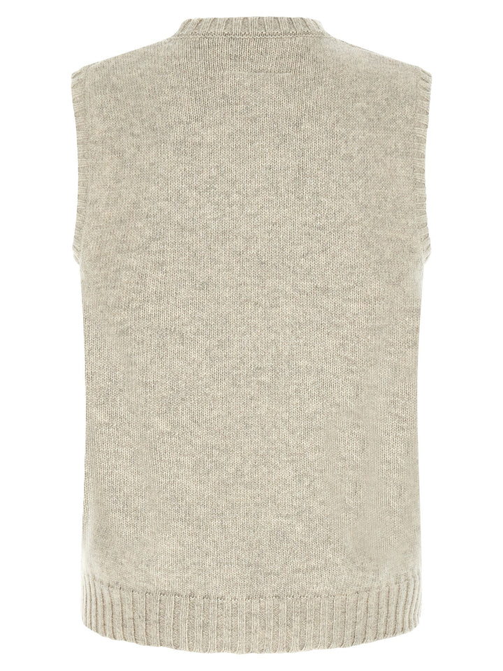 MM6 Maison Margiela Gray Wool Sweatshirt