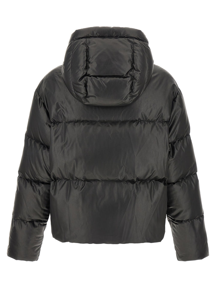 MM6 Maison Margiela Black Polyester Full-Length Jacket