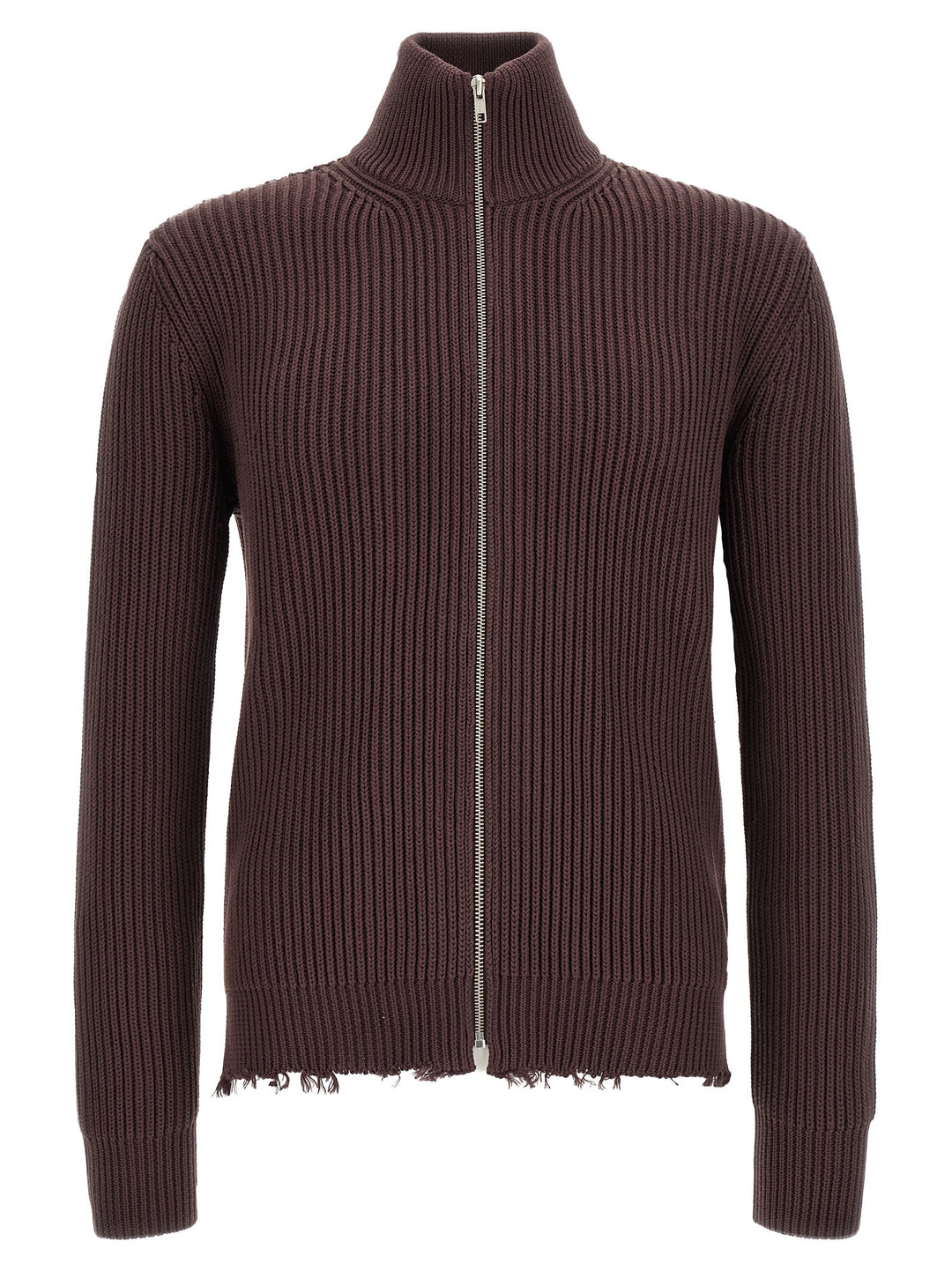 MM6 Maison Margiela Brown Cotton Cardigan