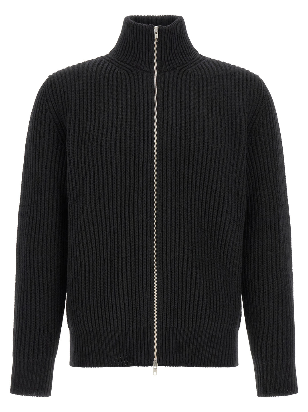 MM6 Maison Margiela Black Wool Full-Length Jacket