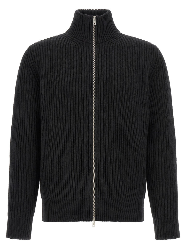 MM6 Maison Margiela Black Wool Full-Length Jacket
