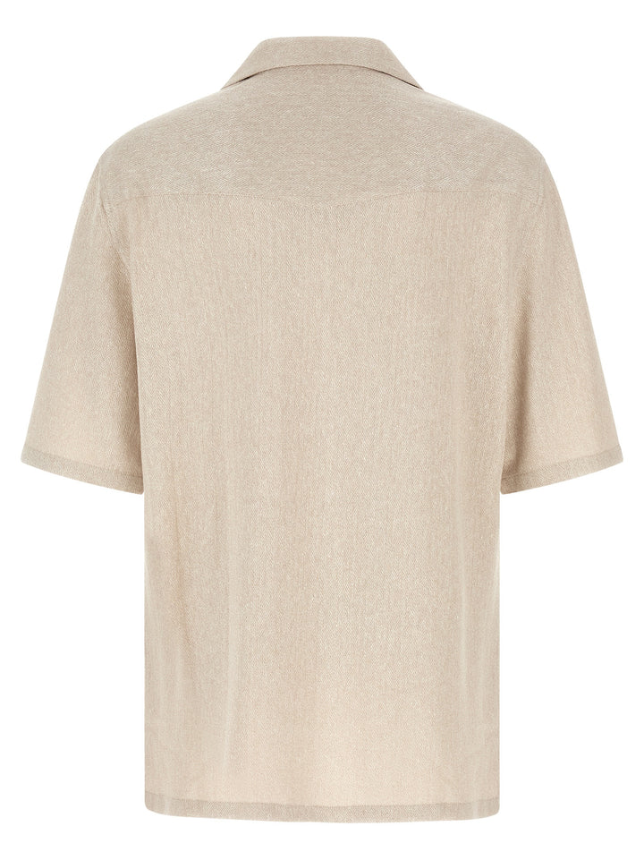 Brunello Cucinelli Beige Linen Blouse