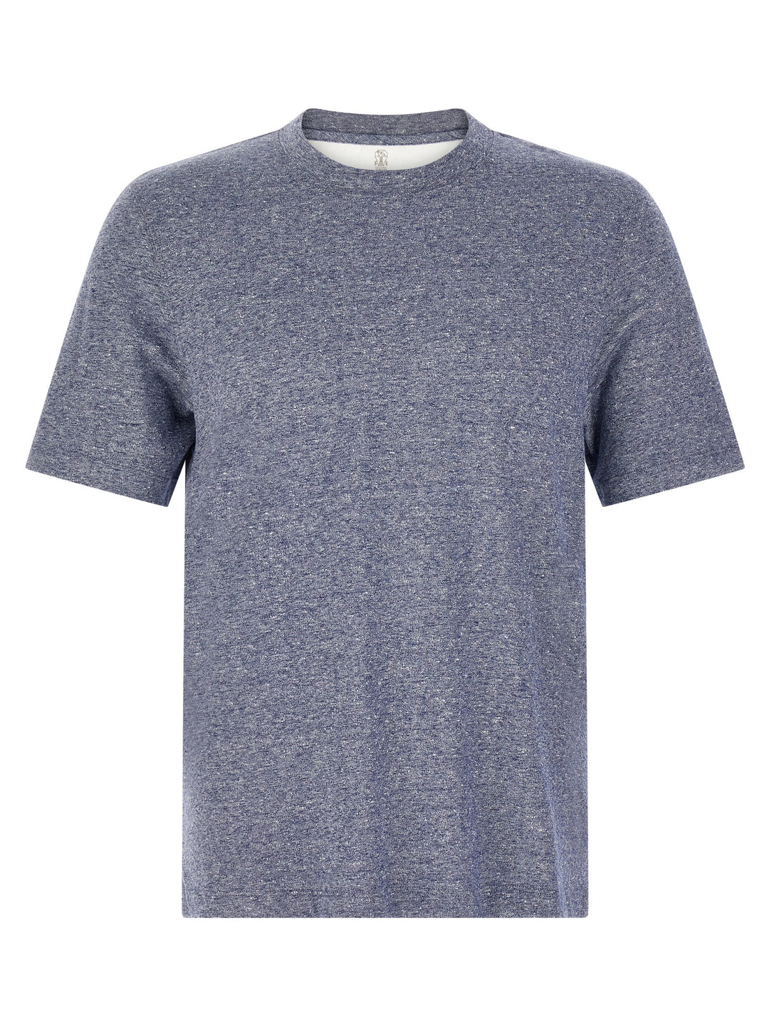 Brunello Cucinelli Blue Linen T-Shirt