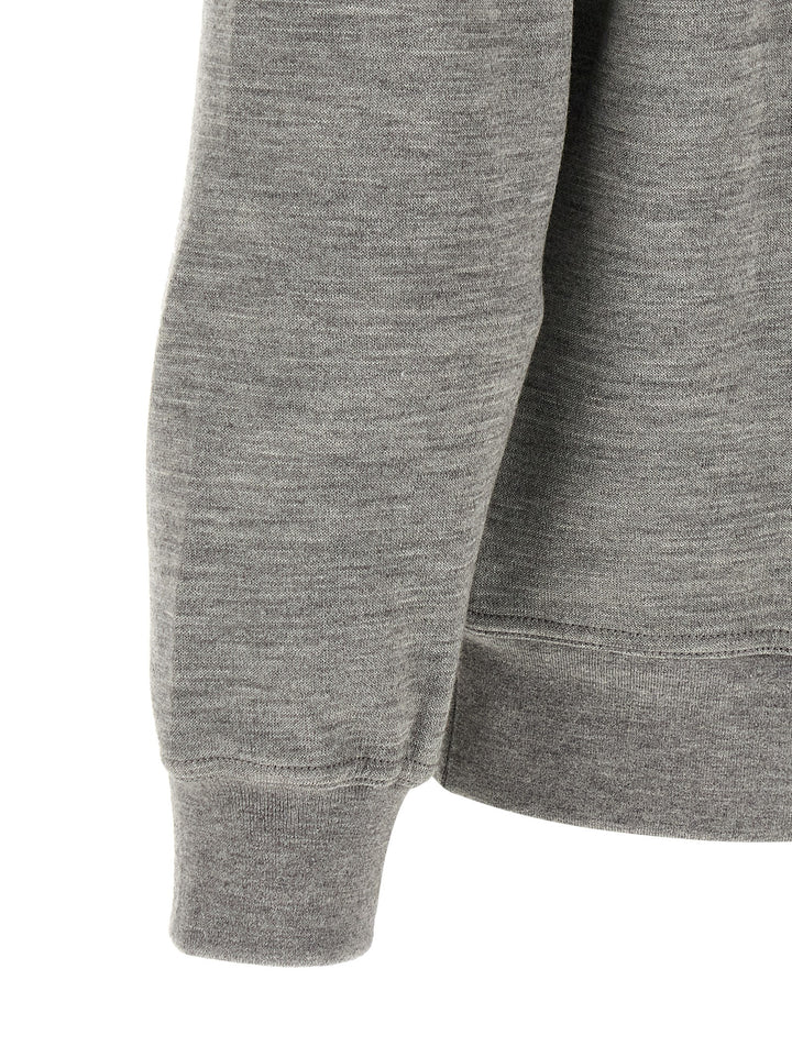 Brunello Cucinelli Gray Cashmere Sweatshirt