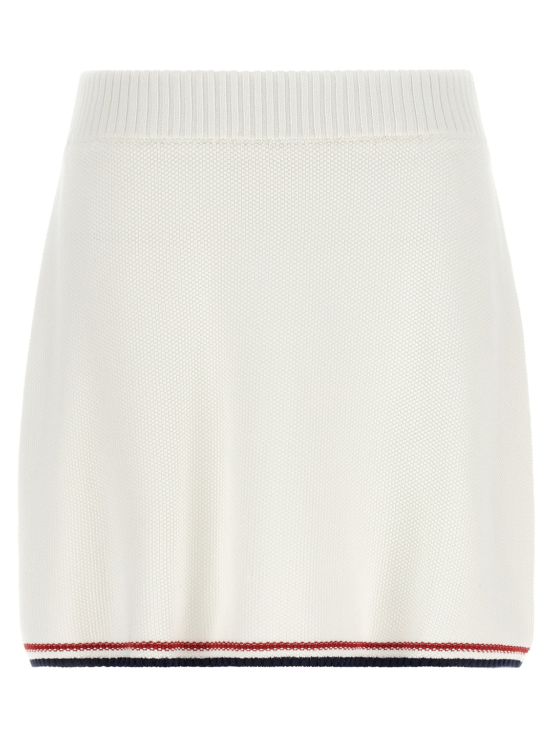 Brunello Cucinelli White Cotton Long Skirt