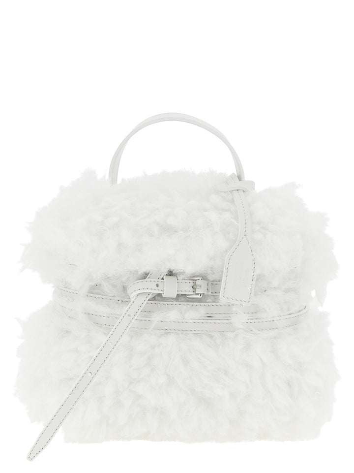 Moschino White Leather Handbag