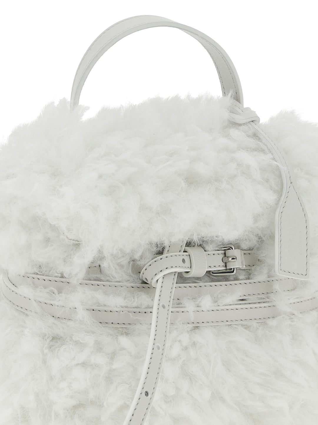 Moschino White Leather Handbag