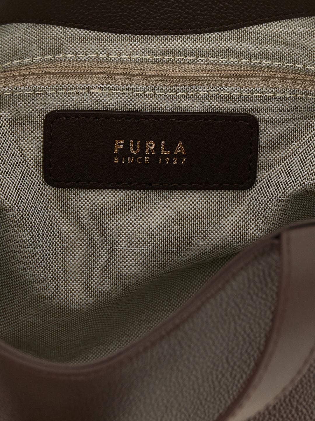 Furla Brown Calfskin Tote Bag