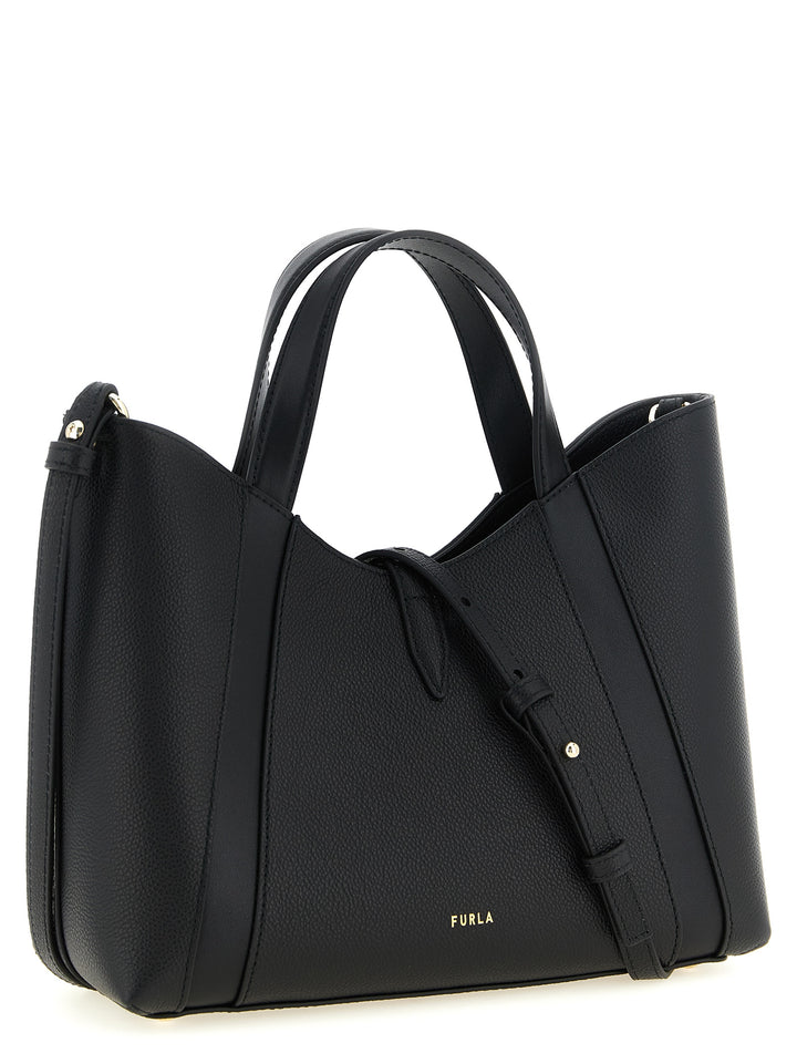 Furla Black Calfskin Tote Bag