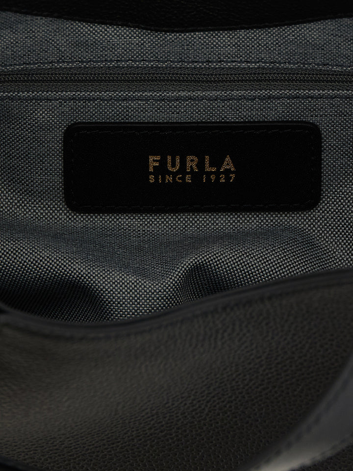 Furla Black Calfskin Tote Bag