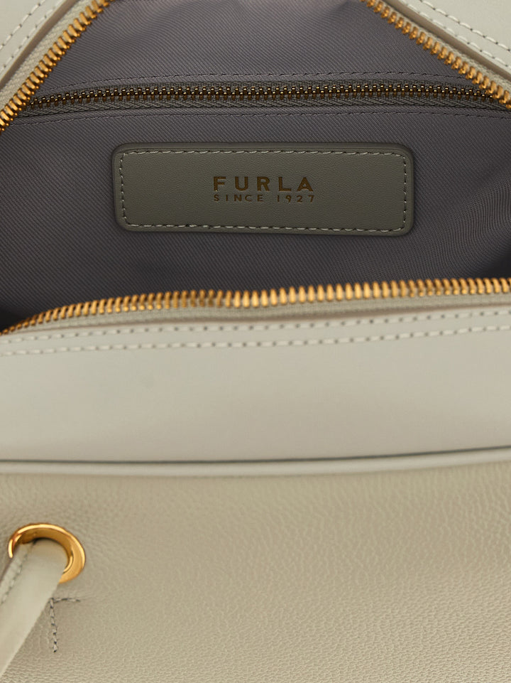 Furla Gray Calfskin Handbag