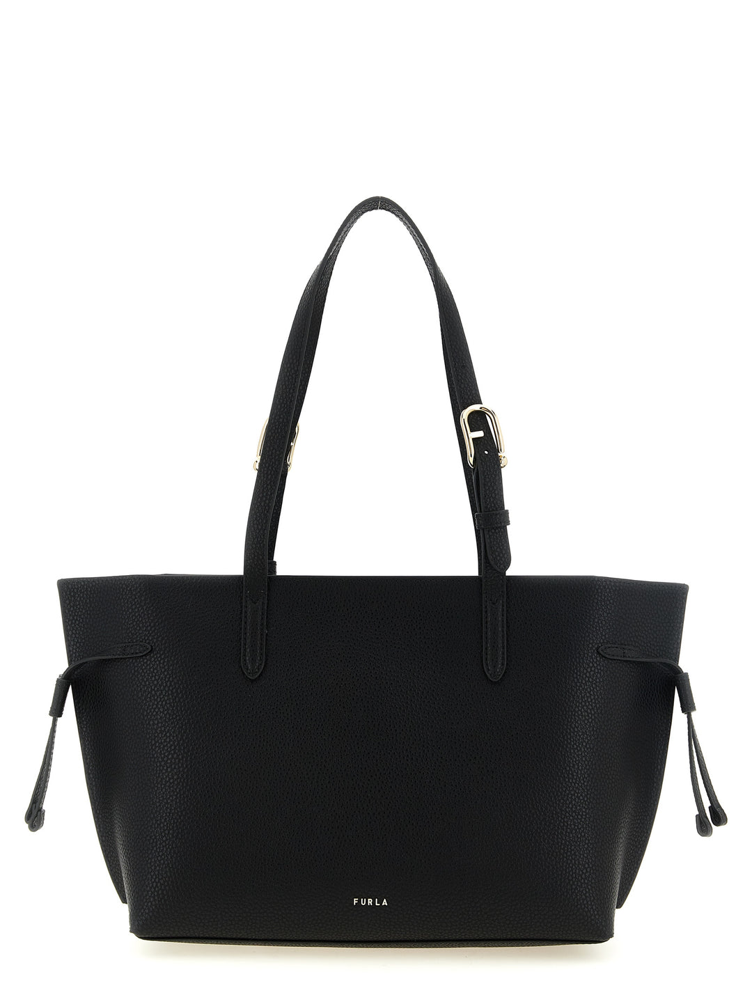 Furla Black Calfskin Tote Bag