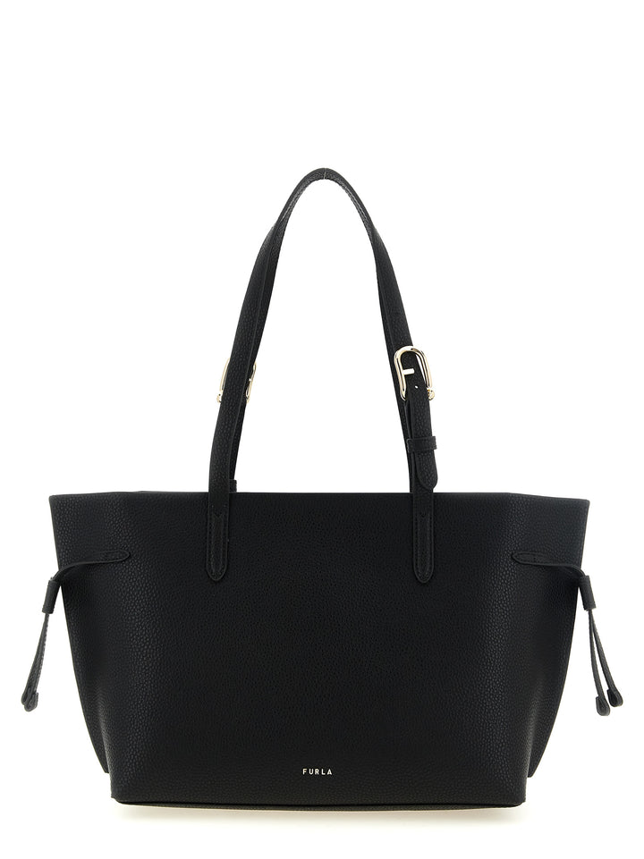 Furla Black Calfskin Tote Bag
