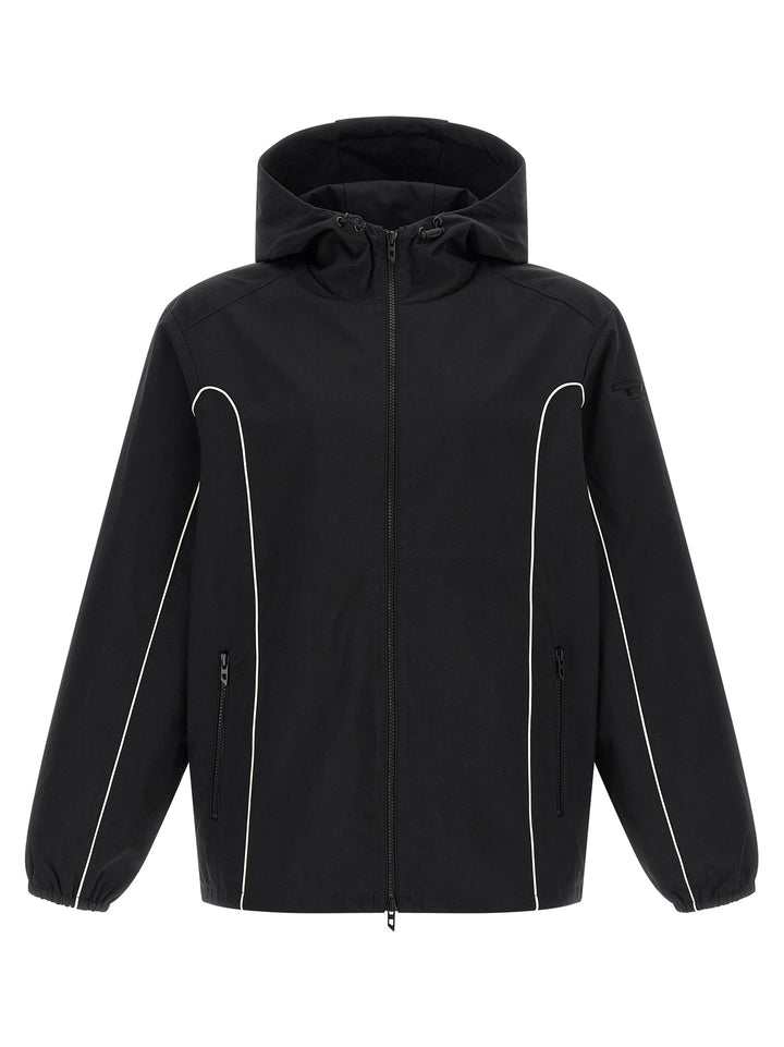 Diesel Black Polyamide Shell Jacket