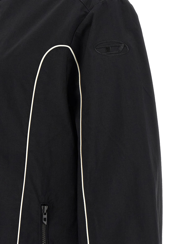 Diesel Black Polyamide Shell Jacket