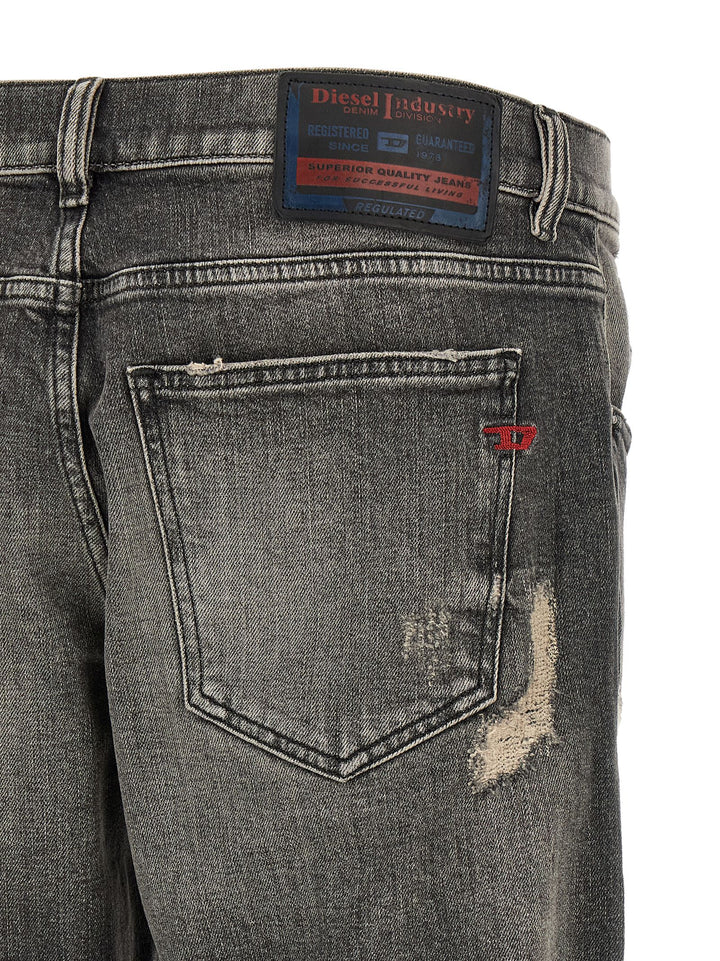 Diesel Gray Cotton Skinny Jeans