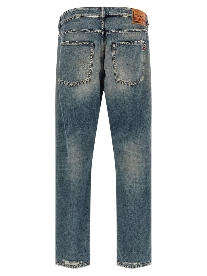 Diesel Blue Cotton Tapered Jeans