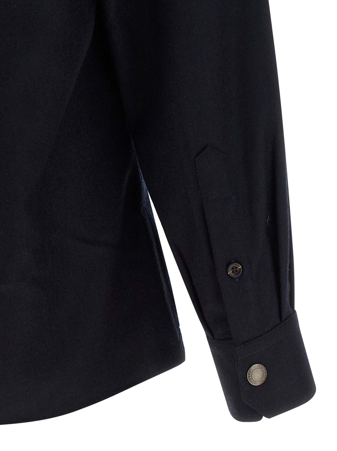 Brunello Cucinelli Blue Virgin Wool Blouse