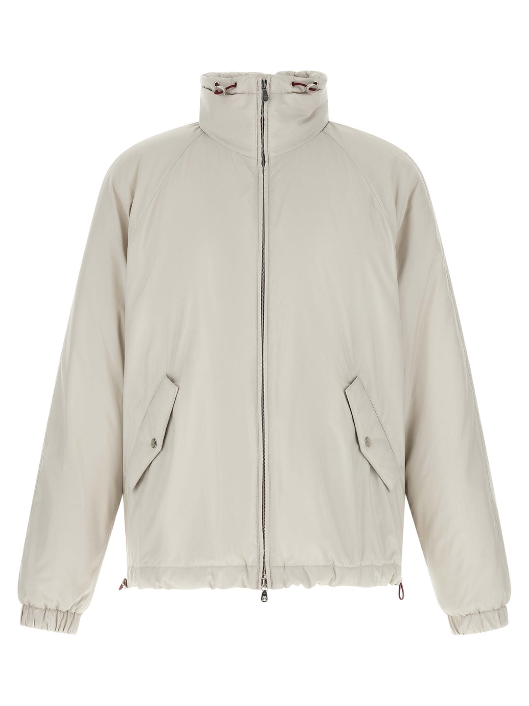 Brunello Cucinelli White Polyester Shell Jacket