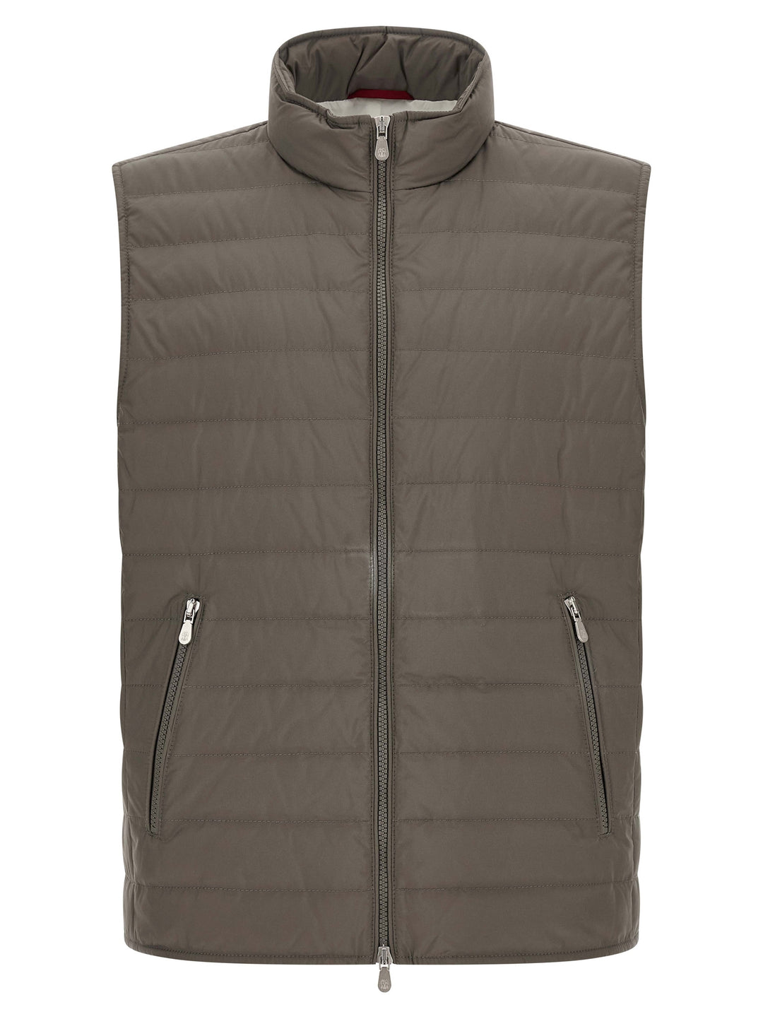Brunello Cucinelli Bicolor Polyester Sleeveless Jacket