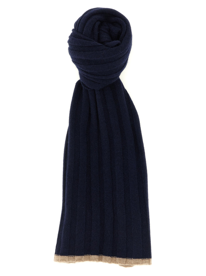 Brunello Cucinelli Blue Cashmere Scarf