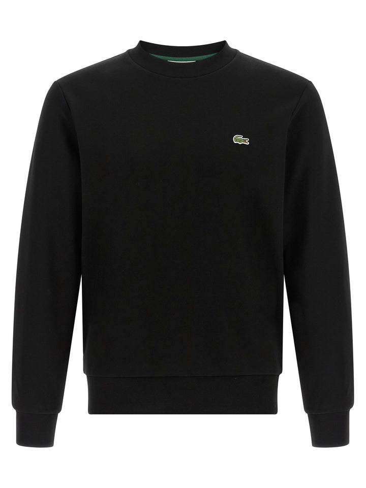 Lacoste Black Cotton Sweatshirt
