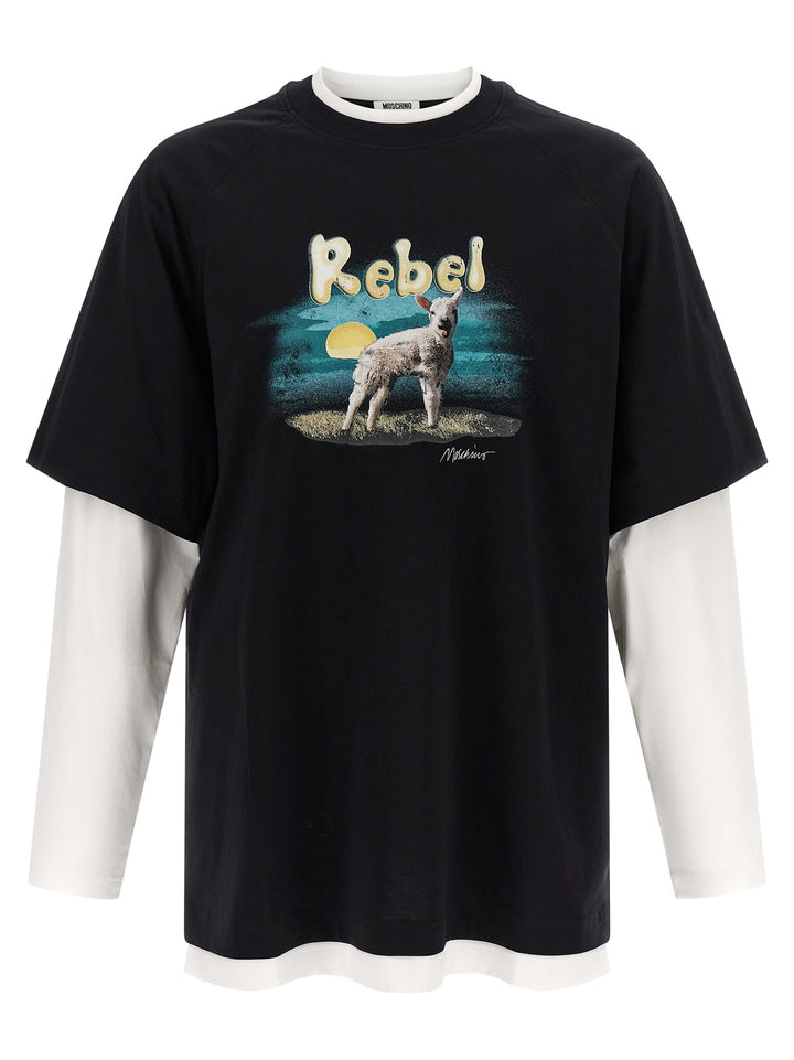 Moschino Multicolor Cotton T-Shirt