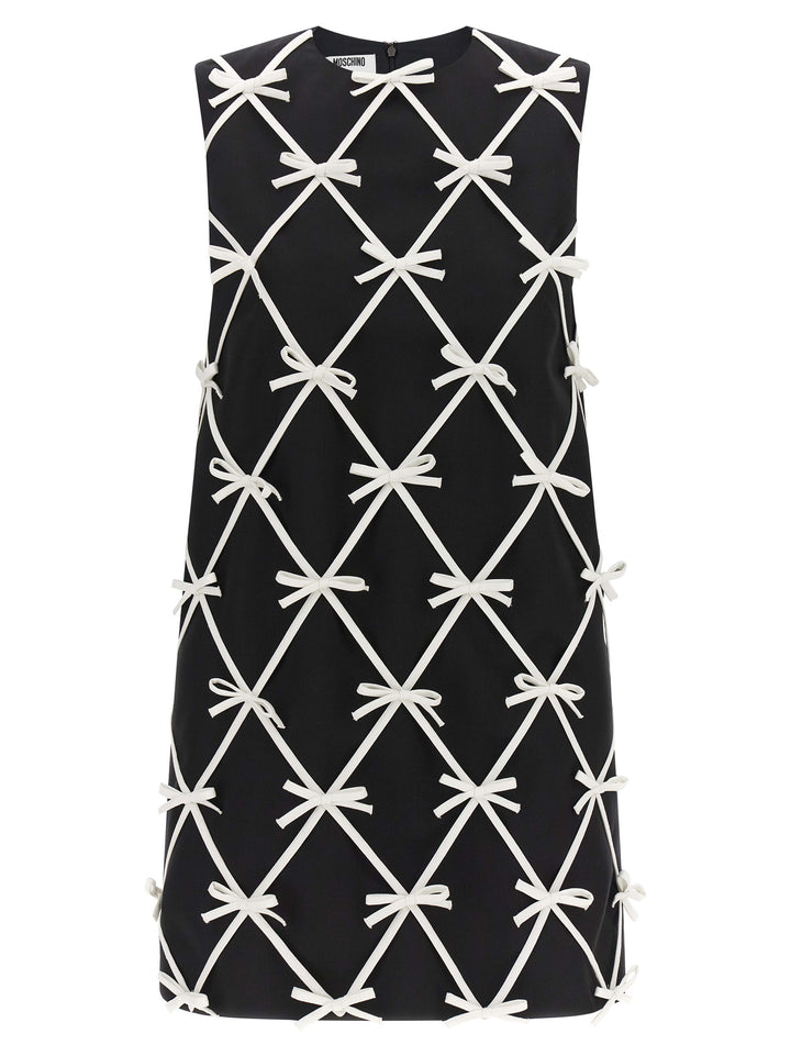 Moschino Bicolor Virgin Wool Short Dress