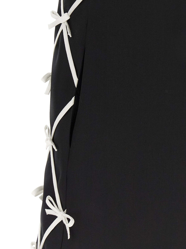 Moschino Bicolor Virgin Wool Short Dress