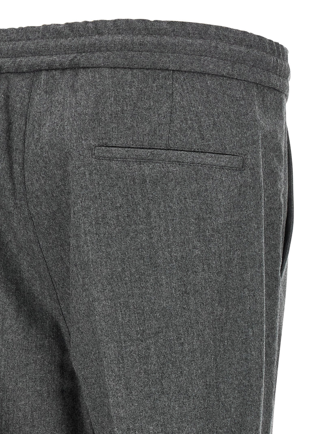 Brunello Cucinelli Gray Virgin Wool Casual Pants