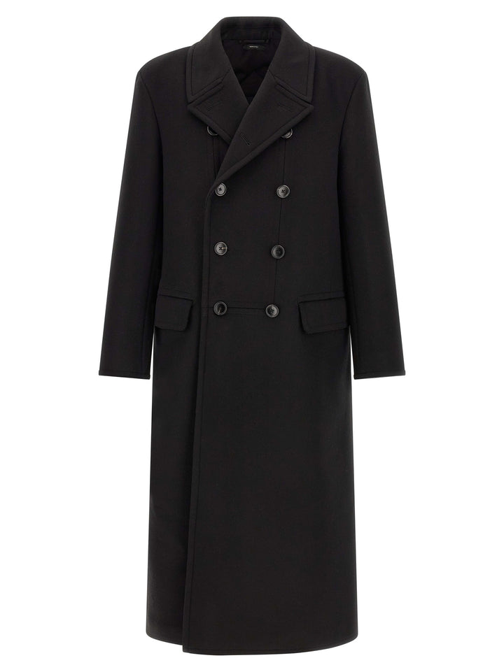 Tom Ford Black Virgin Wool Coat